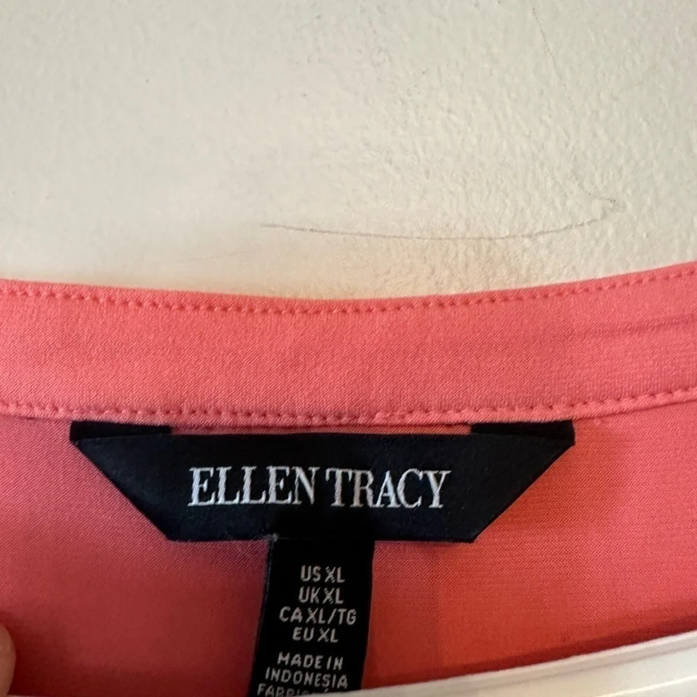 Womens Ellen Tracy top Blouse xl - Picture 3 of 4